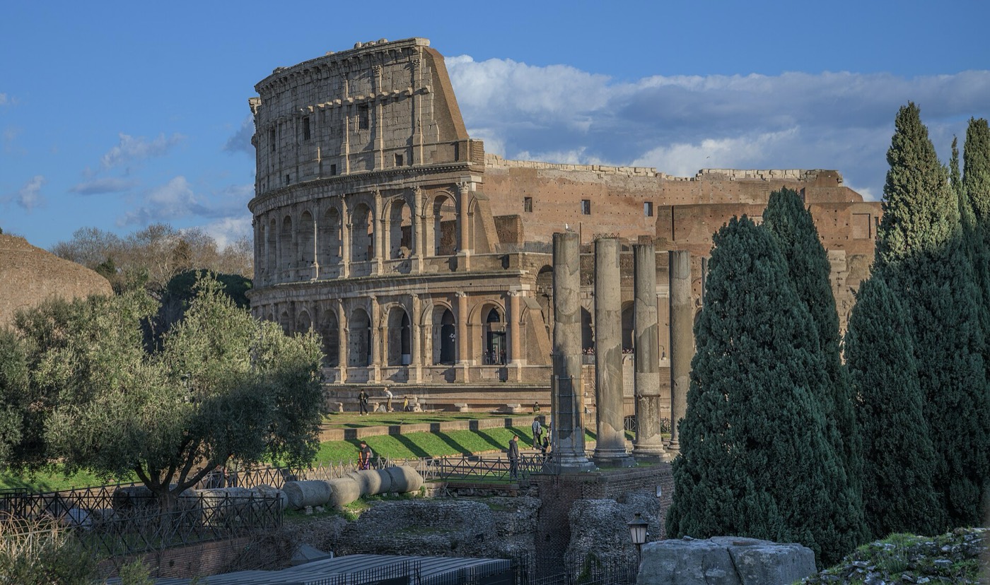 Golden hour at the Colosseum